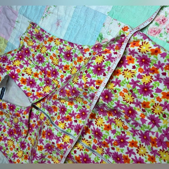 Vintage Exhilaration Floral Vest And Skirt Set Retro Large - Picture 8 of 9